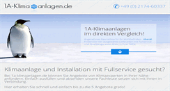 Desktop Screenshot of 1a-klimaanlagen.de