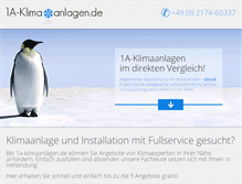 Tablet Screenshot of 1a-klimaanlagen.de